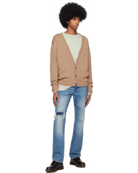 Cardigan en tricot marron clair John Elliott