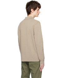 Cardigan en tricot marron clair Norse Projects