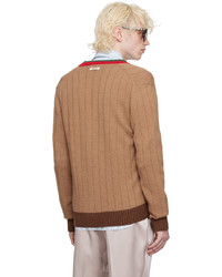 Cardigan en tricot marron Gucci
