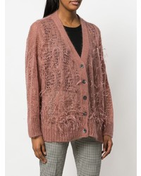 Cardigan en tricot marron N°21