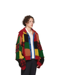 Cardigan en tricot multicolore JW Anderson