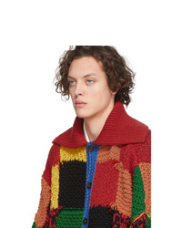 Cardigan en tricot multicolore JW Anderson