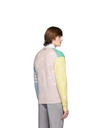Cardigan en tricot multicolore Thom Browne