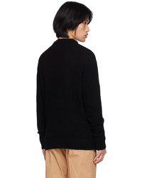 Cardigan en tricot noir MAISON KITSUNÉ