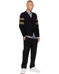 Cardigan en tricot noir Fred Perry