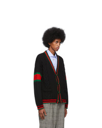 Cardigan en tricot noir Gucci