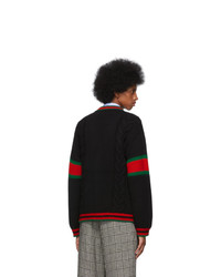 Cardigan en tricot noir Gucci