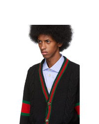 Cardigan en tricot noir Gucci