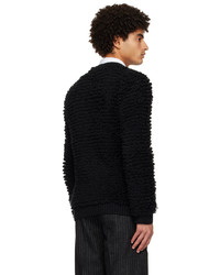 Cardigan en tricot noir Ernest W. Baker