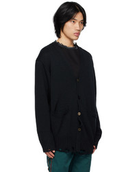 Cardigan en tricot noir Undercoverism