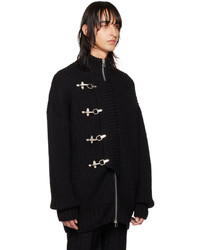 Cardigan en tricot noir Johnlawrencesullivan