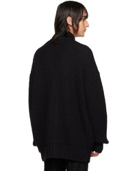 Cardigan en tricot noir Johnlawrencesullivan