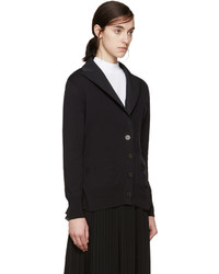 Cardigan en tricot noir Sacai