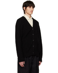 Cardigan en tricot noir YMC