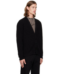 Cardigan en tricot noir Lemaire