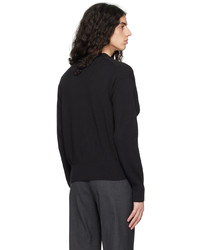 Cardigan en tricot noir Auralee