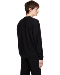 Cardigan en tricot noir Lemaire