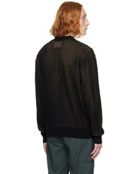 Cardigan en tricot noir Paul Smith