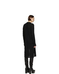 Cardigan en tricot noir Rick Owens