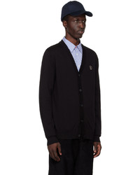 Cardigan en tricot noir Ps By Paul Smith