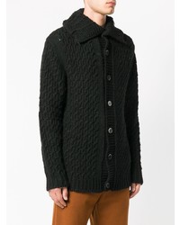 Cardigan en tricot noir Barena