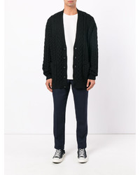 Cardigan en tricot noir Maison Margiela