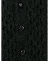 Cardigan en tricot noir Maison Margiela