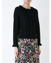 Cardigan en tricot noir Rossella Jardini