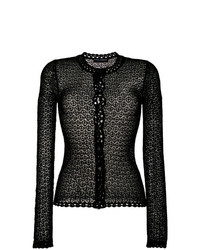 Cardigan en tricot noir Dolce & Gabbana