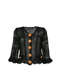 Cardigan en tricot noir Dolce & Gabbana