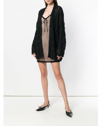 Cardigan en tricot noir Miu Miu