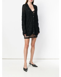 Cardigan en tricot noir Miu Miu