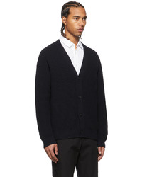 Cardigan en tricot noir BOSS