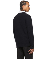 Cardigan en tricot noir BOSS