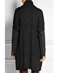 Cardigan en tricot noir DKNY
