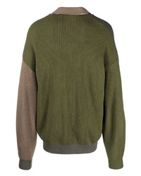 Cardigan en tricot olive Moschino