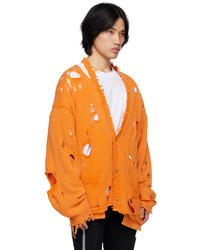 Cardigan en tricot orange Doublet