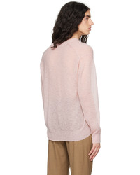 Cardigan en tricot rose Auralee