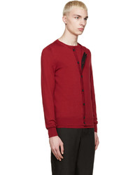 Cardigan en tricot rouge Yang Li