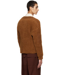 Cardigan en tricot tabac Jacquemus