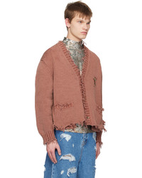 Cardigan en tricot tabac Doublet