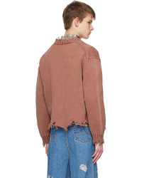 Cardigan en tricot tabac Doublet