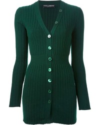 Cardigan en tricot vert foncé Dolce & Gabbana