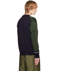 Cardigan en tricot vert foncé Comme des Garcons Homme