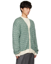 Cardigan en tricot vert menthe Palmes