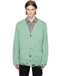 Cardigan en tricot vert menthe Undercoverism