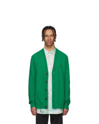 Cardigan en tricot vert