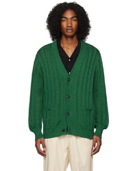Cardigan en tricot vert Corridor