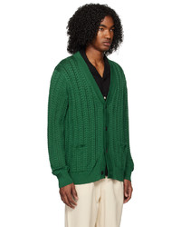 Cardigan en tricot vert Corridor