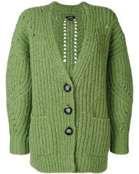 Cardigan en tricot vert Isabel Marant